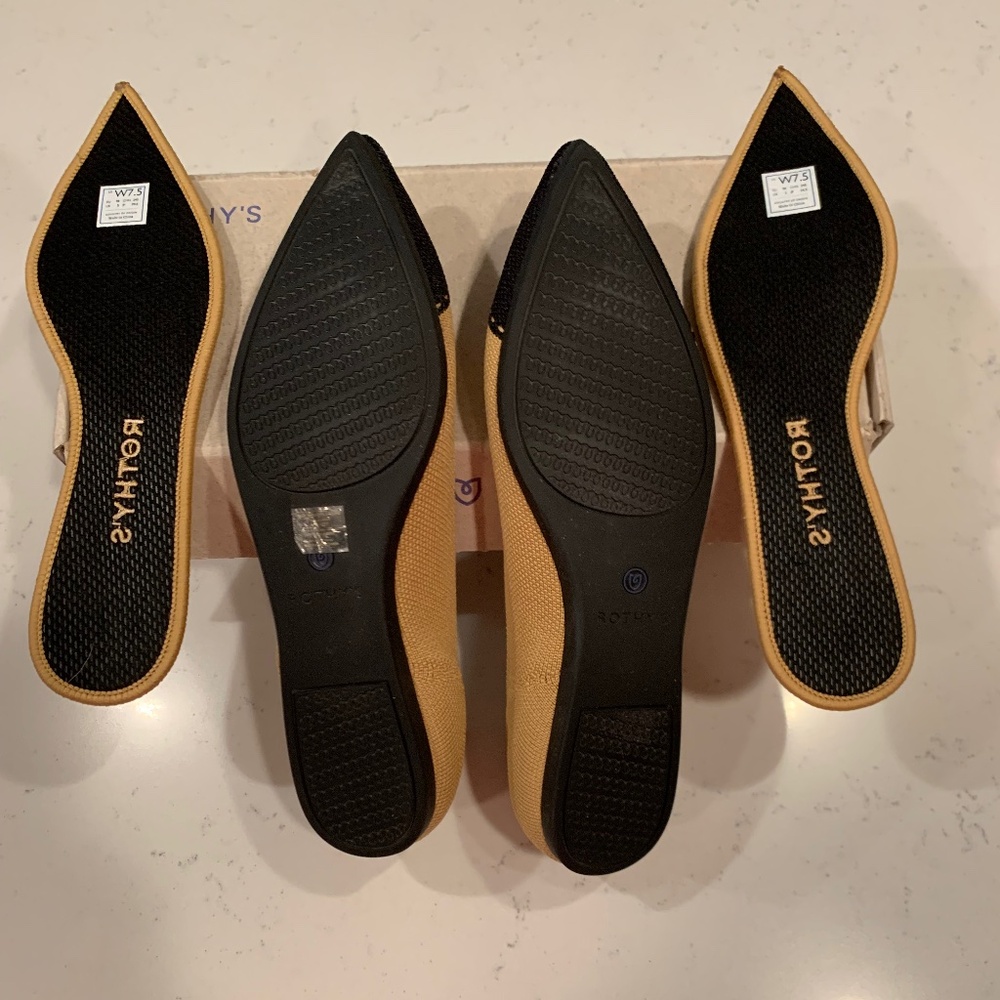 Rothy’s Women’s Point Camel Captoe Size 7.5 NWT - Picture 4 of 8